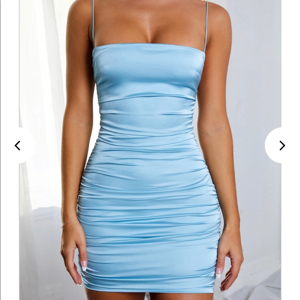 Baby blue mini dress - Picture 5 of 6
